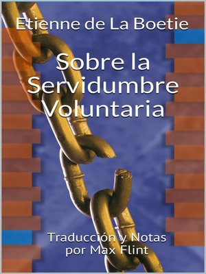 cover image of Sobre la Servidumbre Voluntaria